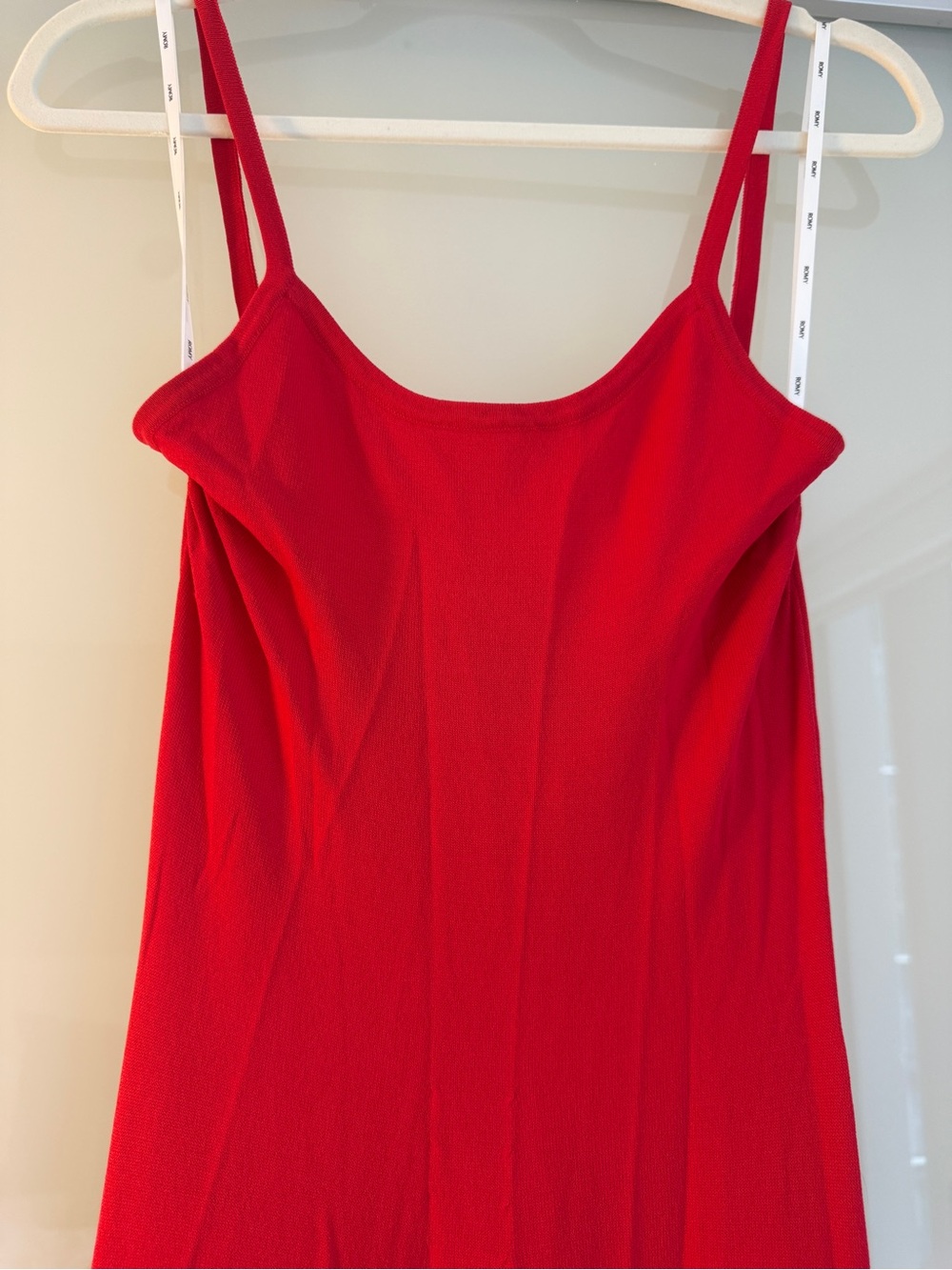 ROMY Pepi Knit Dress Gown in cherry red, like new - Picture 6 of 10